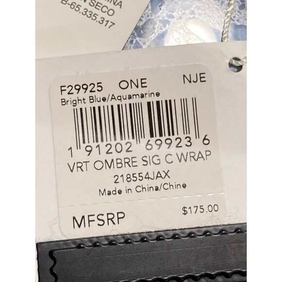 NWT Coach Scarf F29925 Lightweight VRT Ombre Signature C Wrap Pink 68 × 24" READ - Picture 9 of 13